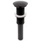 Novatto Coffee Marble Vessel Sink and Oil Rubbed Bronze Umbrella Drain NOSV-CMORB - alternate 2